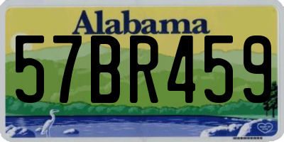 AL license plate 57BR459