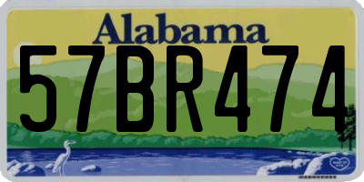 AL license plate 57BR474