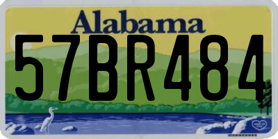 AL license plate 57BR484