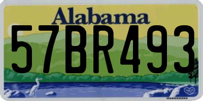 AL license plate 57BR493