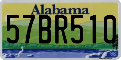 AL license plate 57BR510