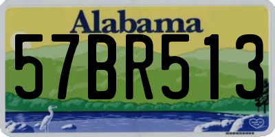 AL license plate 57BR513