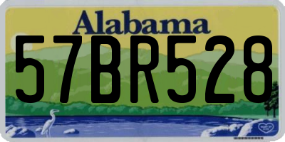 AL license plate 57BR528
