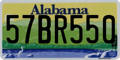 AL license plate 57BR550