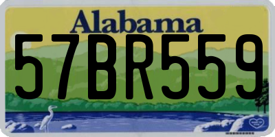 AL license plate 57BR559