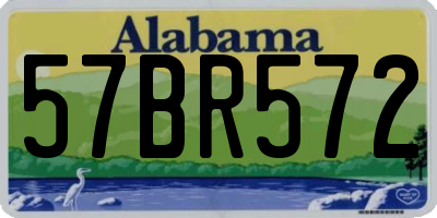 AL license plate 57BR572