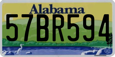 AL license plate 57BR594