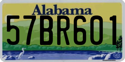 AL license plate 57BR601