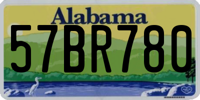 AL license plate 57BR780