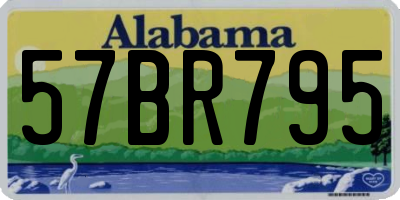 AL license plate 57BR795