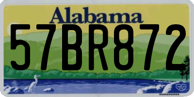 AL license plate 57BR872