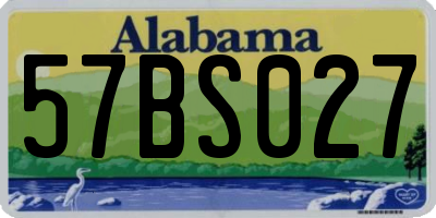 AL license plate 57BS027