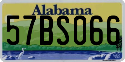 AL license plate 57BS066