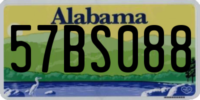 AL license plate 57BS088