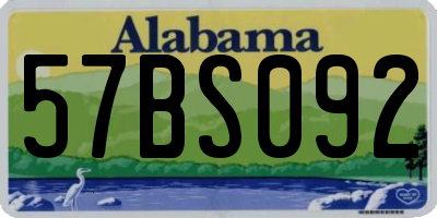 AL license plate 57BS092