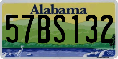 AL license plate 57BS132