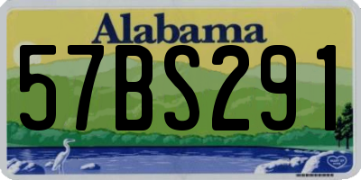 AL license plate 57BS291