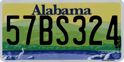 AL license plate 57BS324