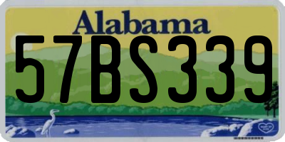AL license plate 57BS339