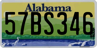 AL license plate 57BS346