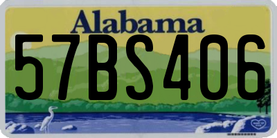 AL license plate 57BS406