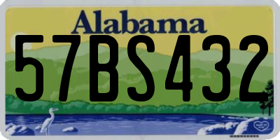 AL license plate 57BS432