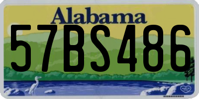 AL license plate 57BS486