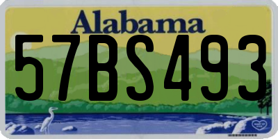 AL license plate 57BS493