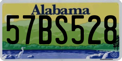 AL license plate 57BS528
