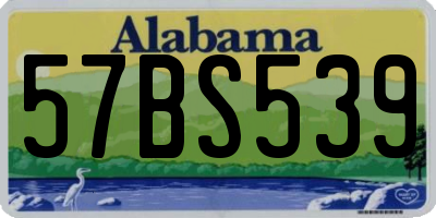 AL license plate 57BS539
