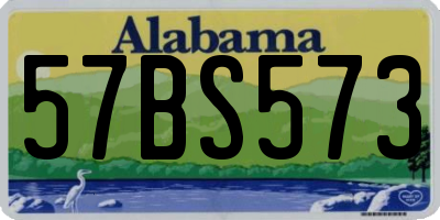 AL license plate 57BS573