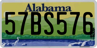 AL license plate 57BS576