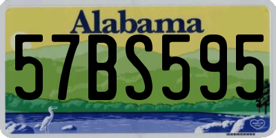 AL license plate 57BS595