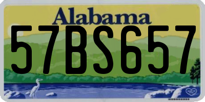 AL license plate 57BS657
