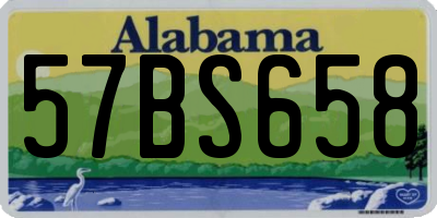 AL license plate 57BS658