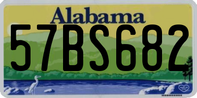 AL license plate 57BS682