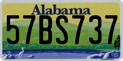 AL license plate 57BS737