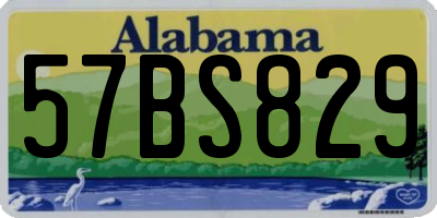 AL license plate 57BS829