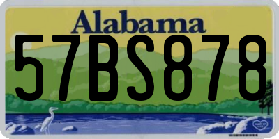 AL license plate 57BS878