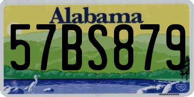 AL license plate 57BS879