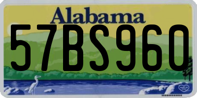 AL license plate 57BS960