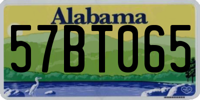 AL license plate 57BT065