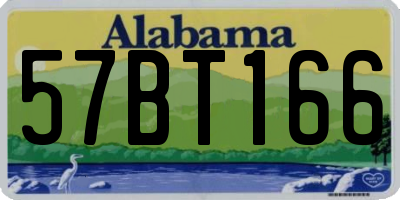 AL license plate 57BT166