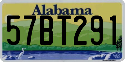 AL license plate 57BT291
