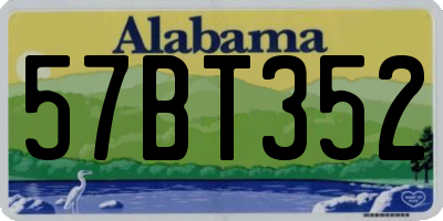 AL license plate 57BT352