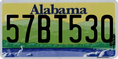 AL license plate 57BT530