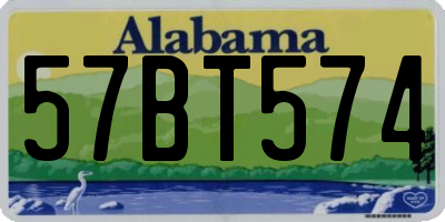 AL license plate 57BT574