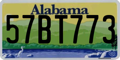 AL license plate 57BT773