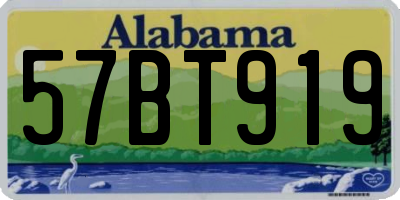 AL license plate 57BT919