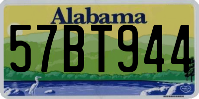 AL license plate 57BT944